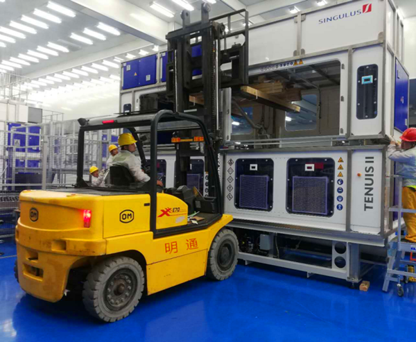 光伏pecvd設備搬入圖4 光伏pecvd設備搬入圖4